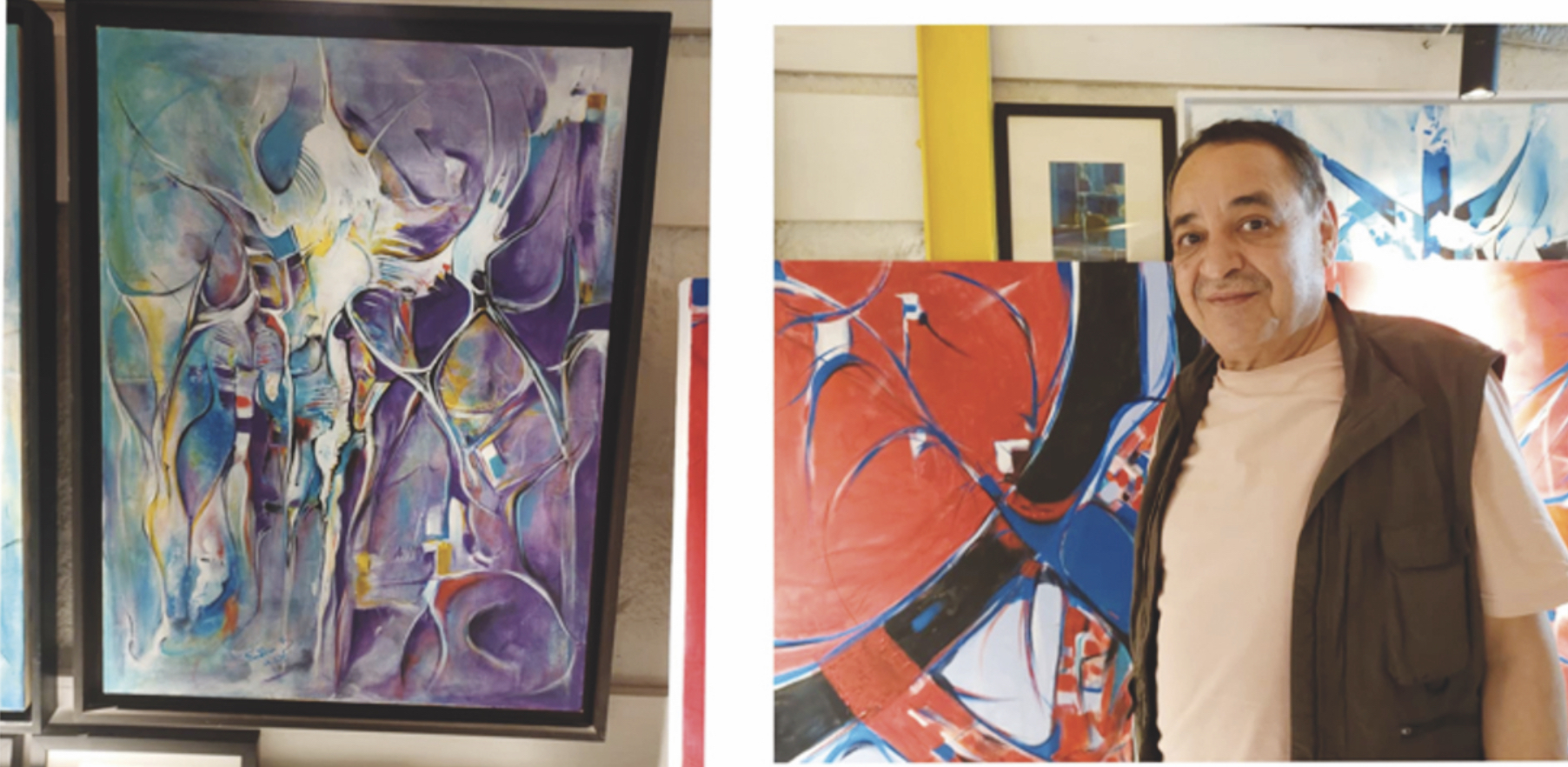 Sétif: L’artiste-peintre Boubakeur Smaane sort enfin de sa tanière