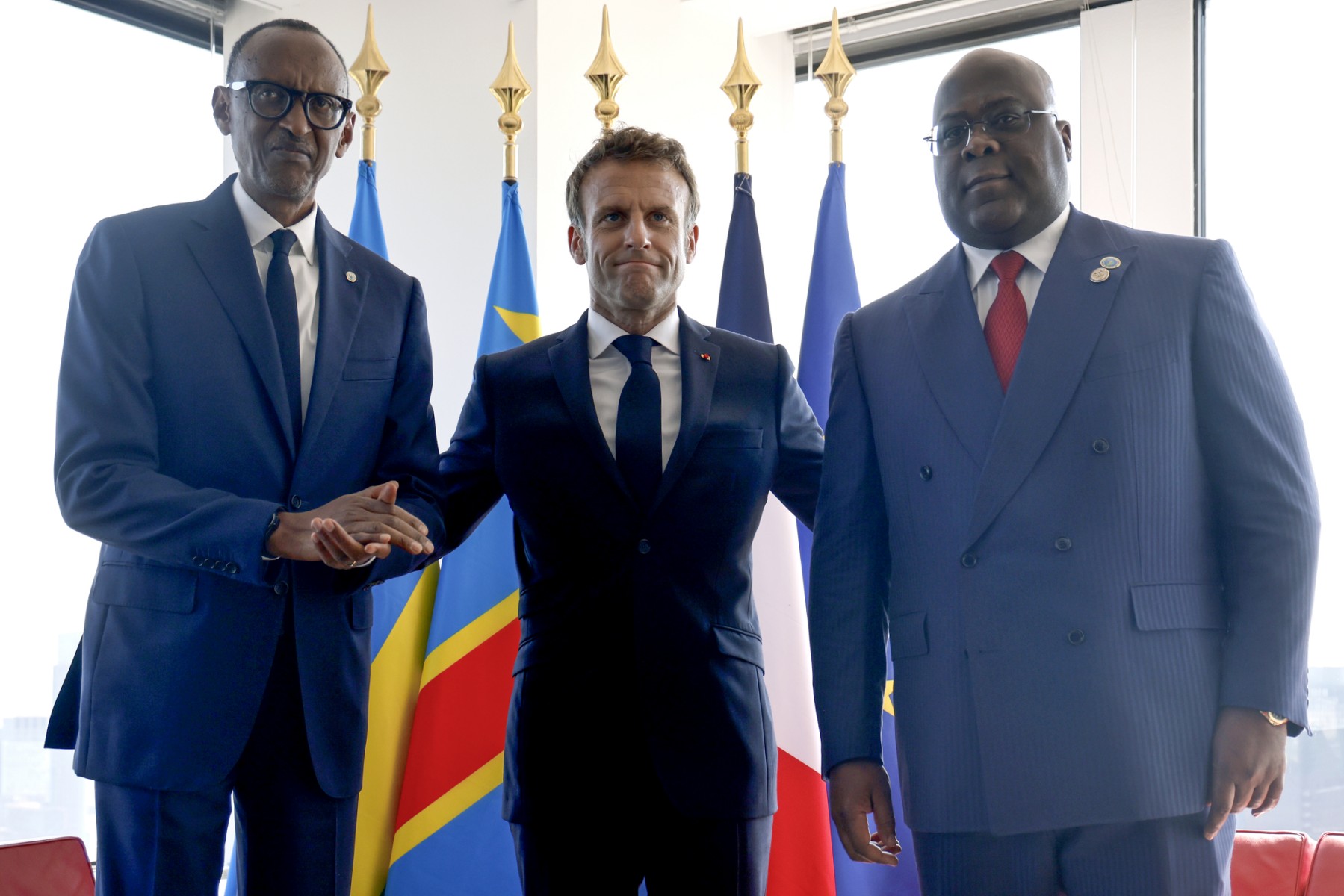 Tshisekedi, Kagame et Macron veulent réduire la tension dans l'est de la RDC