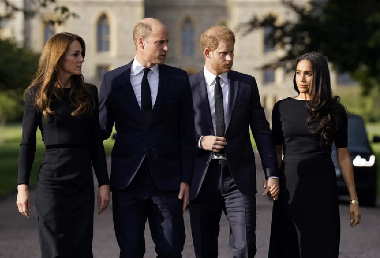 William, Harry, Kate et Meghan unis à neuf jours des funérailles de la reine