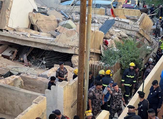Cinq morts et quatorze blessés dans l’effondrement d’un immeuble résidentiel à Amman