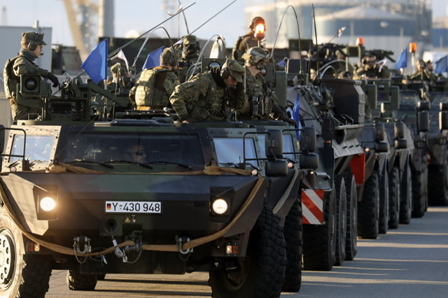 Les premiers soldats de la nouvelle brigade allemande arrivent en Lituanie