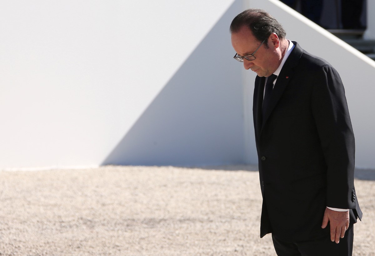 François Hollande et Bernard Cazeneuve au procès de l'attentat de Nice le 10 octobre