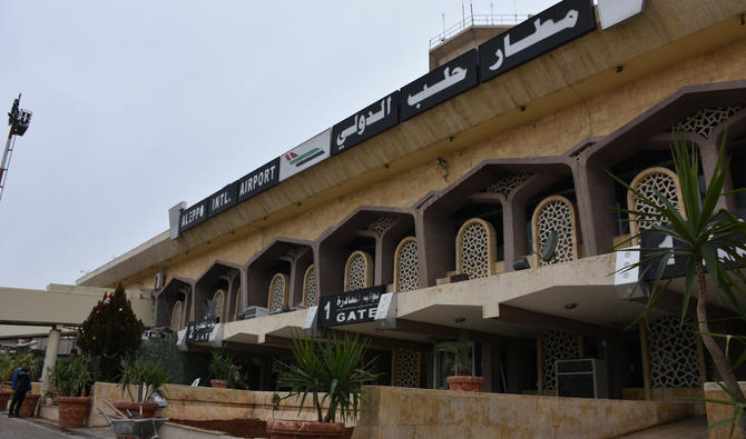 Une photo d'archives montre l'aéroport international d'Alep le 21 décembre 2016. Plusieurs frappes israéliennes ont visé mercredi l'aéroport d'Alep, dans le nord de la Syrie, a indiqué l'agence de presse officielle Sana, faisant état de dégâts matériels (AFP)