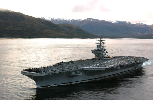 Le porte-avions américain USS Donald Regan (fournie)