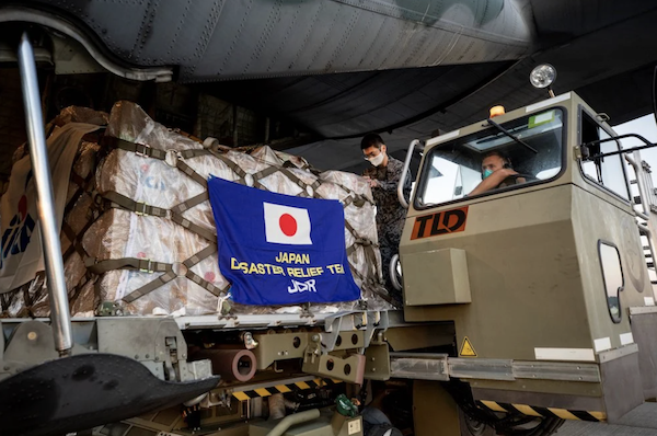 Le Japon a réitéré son soutien à une solution à deux États pour mettre fin au conflit israélo-palestinien. (AFP/Force de défense australienne)