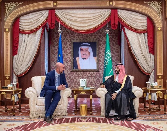 Le prince héritier saoudien rencontre le président du Conseil européen
