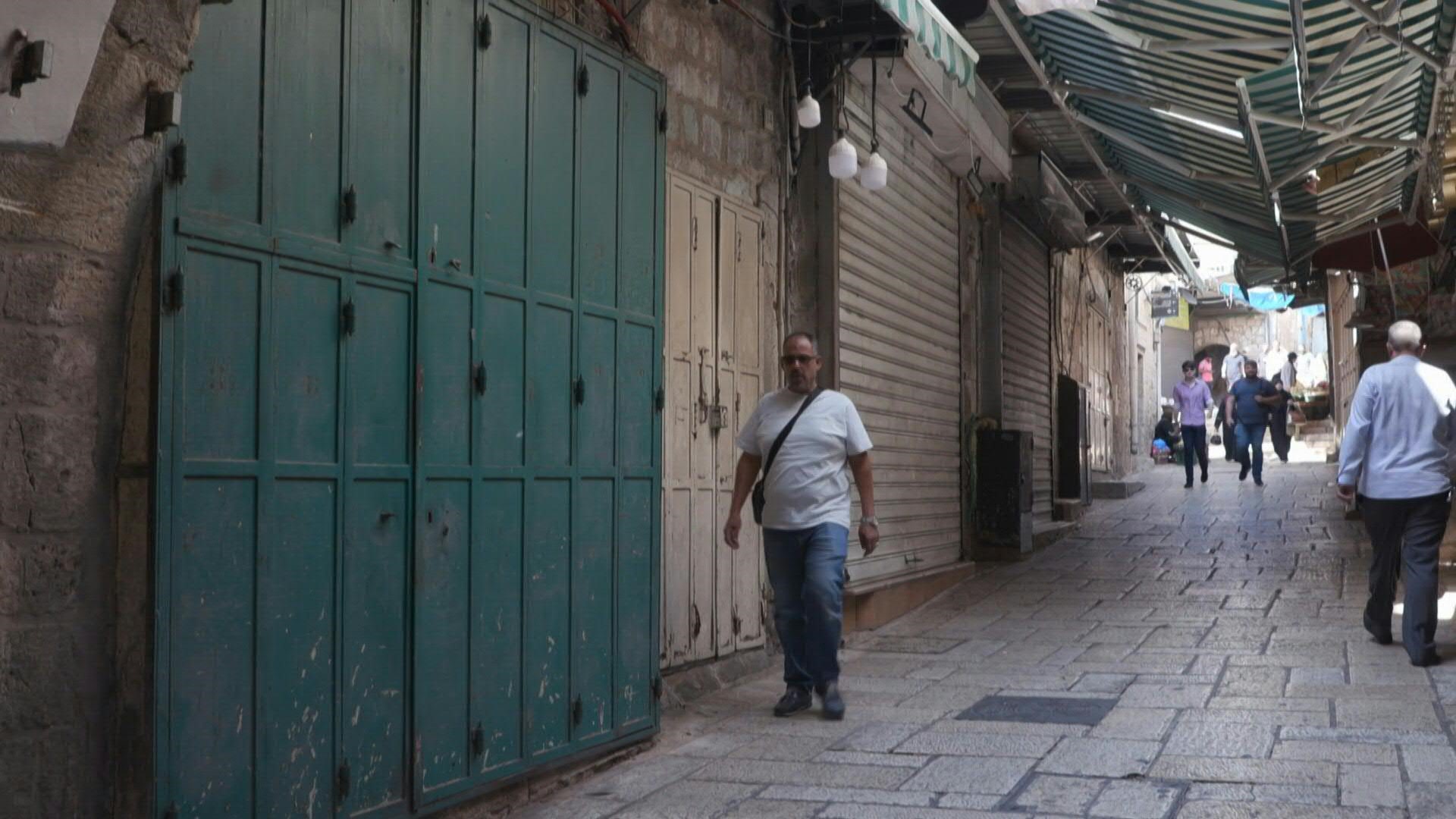 Grève palestinienne à Jérusalem-Est contre une opération des forces israéliennes