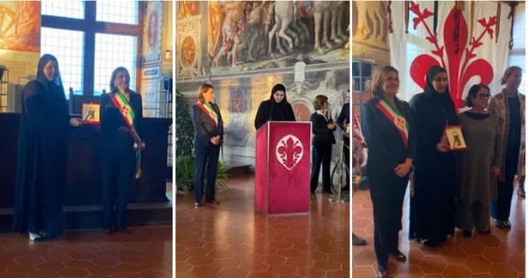L’Émiratie Cheikha Fatima bent Moubarak reçoit la plus haute distinction de Florence