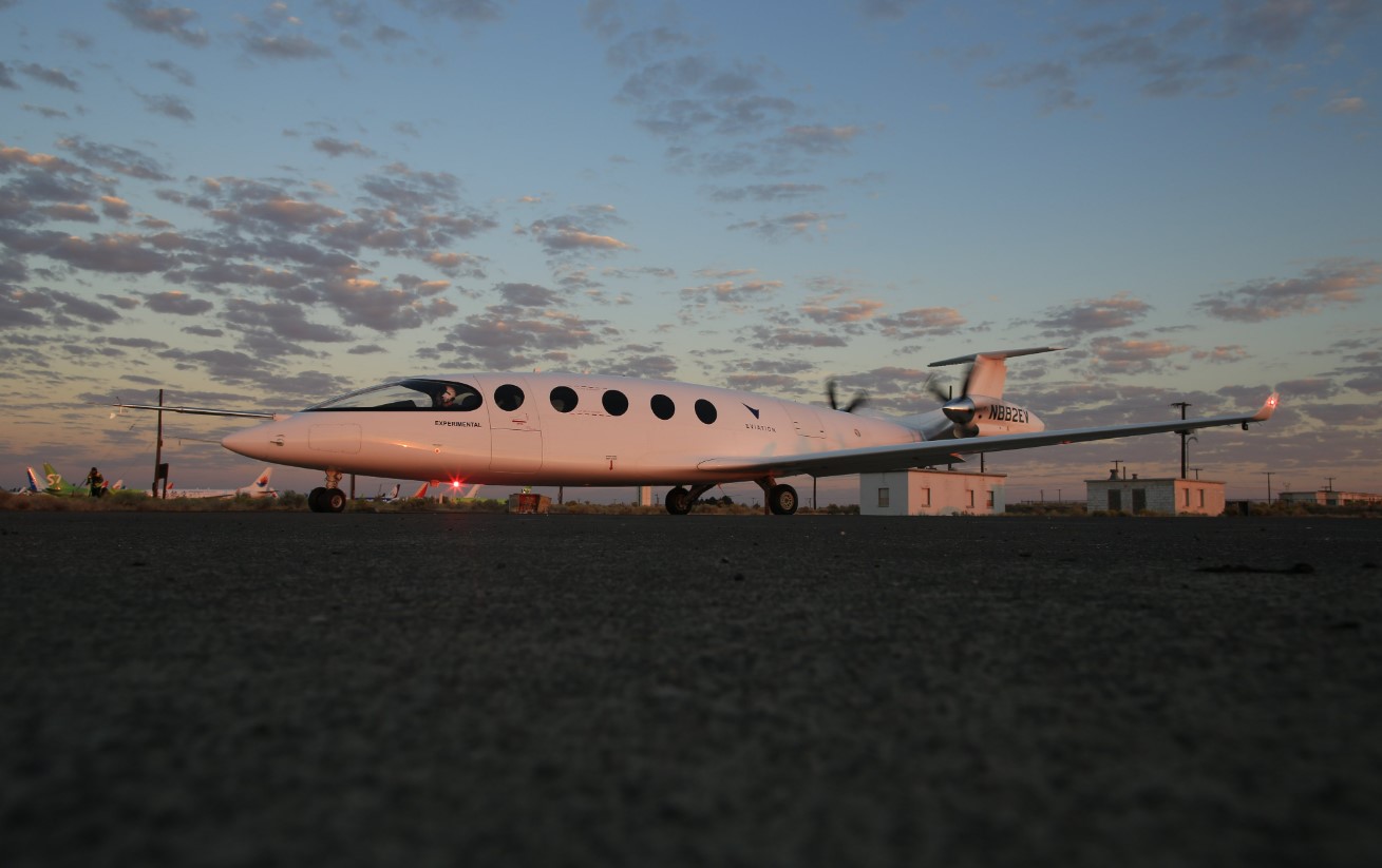 Vue de l'Alice, un avion 100% électrique (Photo, Eviation Aircraft)