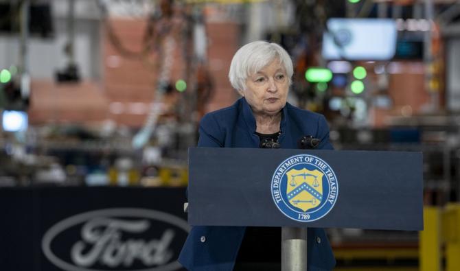 La secrétaire au Trésor Janet Yellen prononce un discours sur l'économie à Dearborn, Michigan (Photo, AFP)