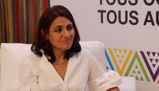 Nivine Khaled, directrice de la Diversité culturelle et de la langue française au sein de l’OIF (photo, Mélinda Mrini)