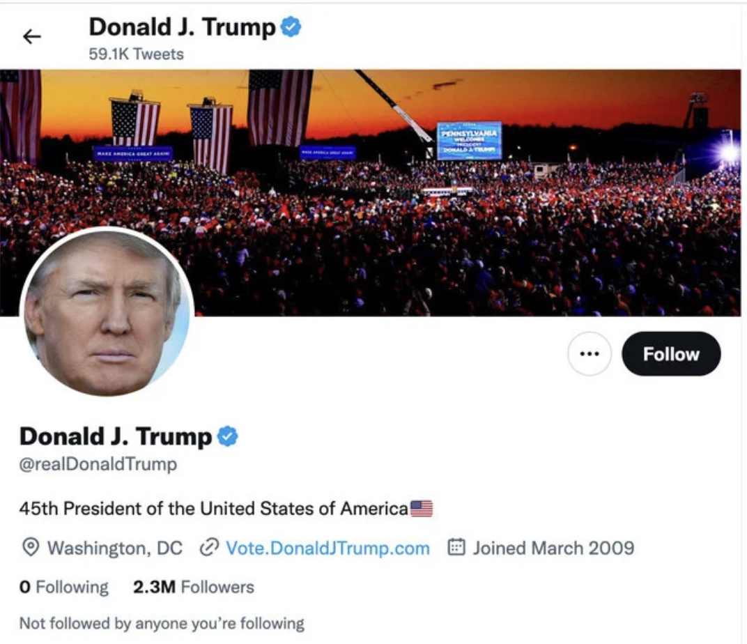 Elon Musk rétablit le compte de Donald Trump sur Twitter