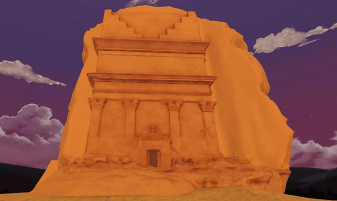 AlUla entre dans le monde virtuel, avec la tombe de Hegra de Lihyan