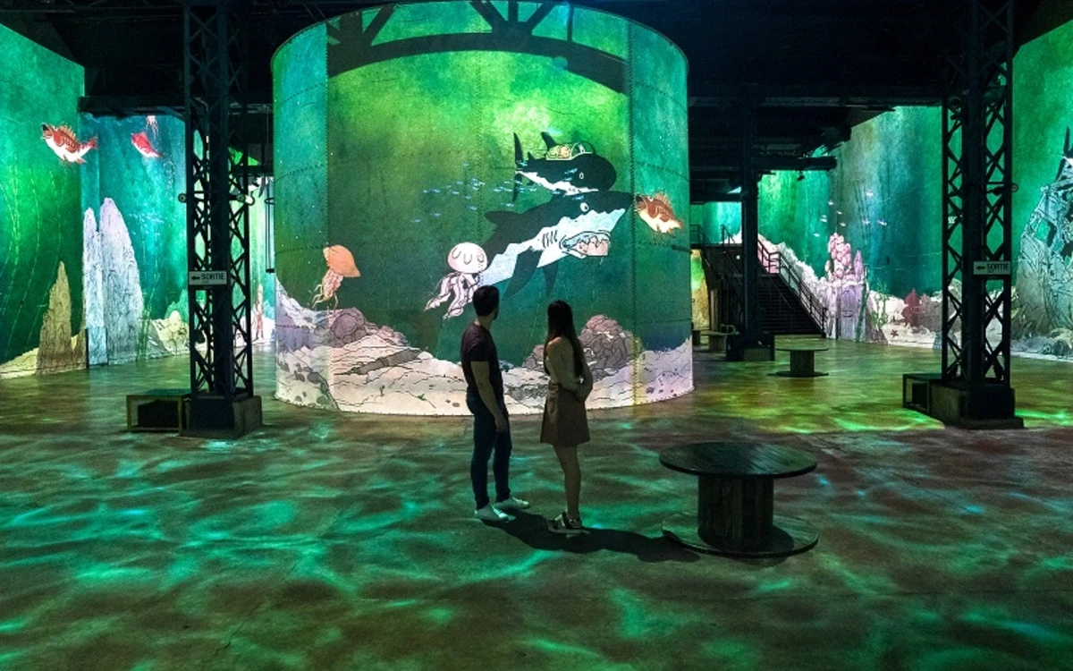 Tintin, l'aventure immersive à l'Atelier des lumières