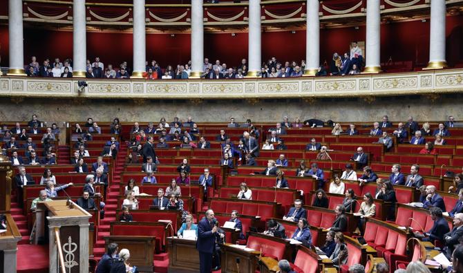 Cette photo prise le 24 novembre 2022 montre une vue générale de l'Assemblée nationale. (AFP)