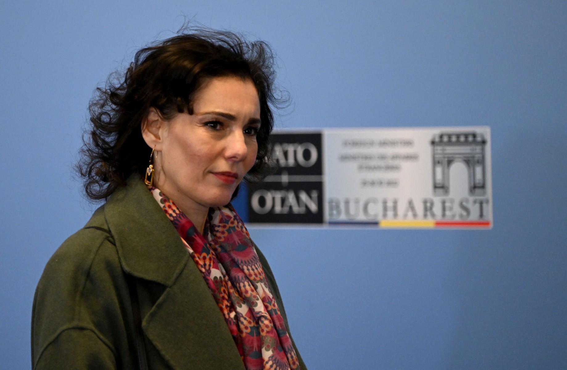 La ministre belge des Affaires étrangères, Hadja Lahbib, le 30 novembre 2022. (Photo : Daniel Mihailescu / AFP)