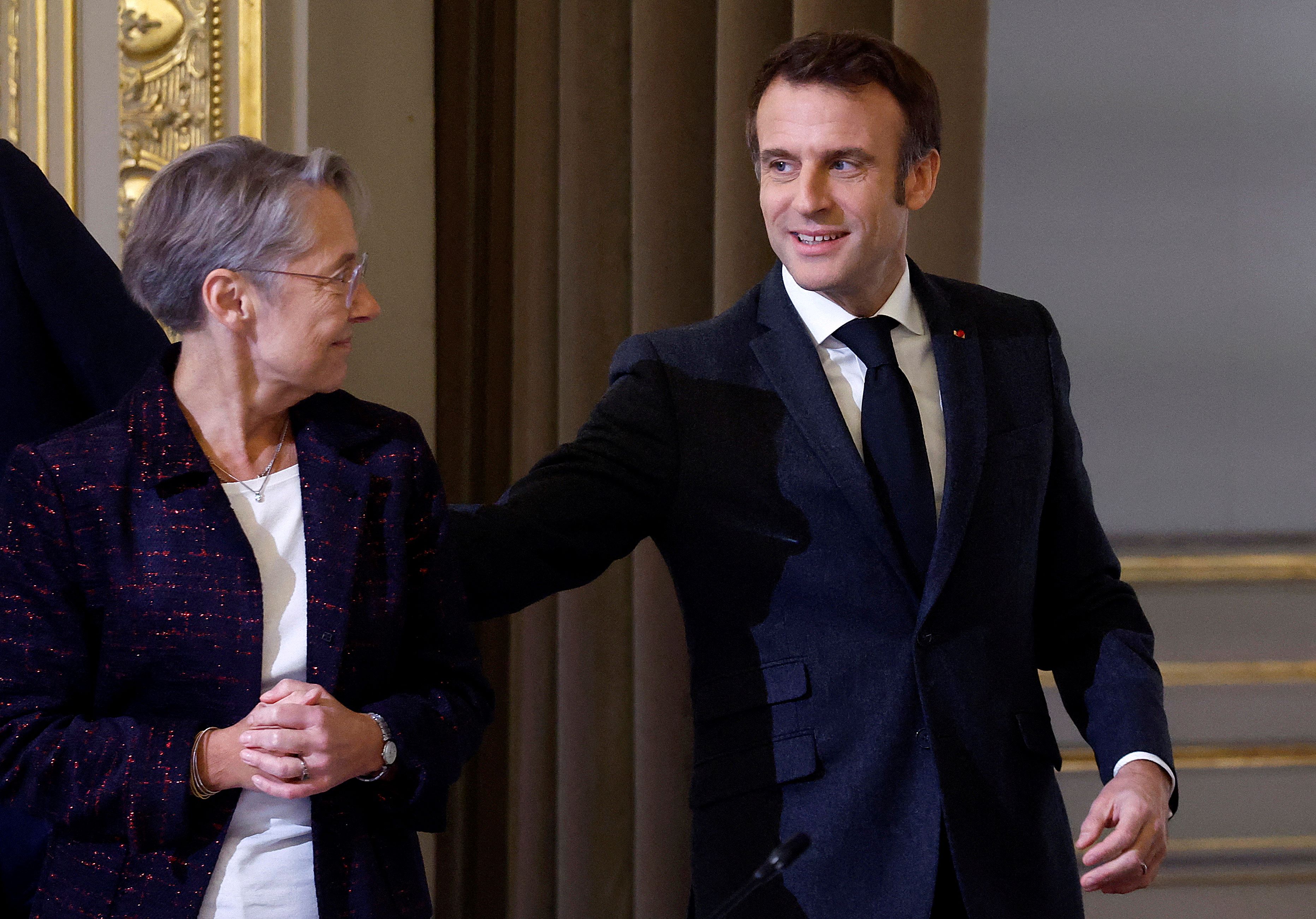 Macron salue chez Borne « une femme de confiance»