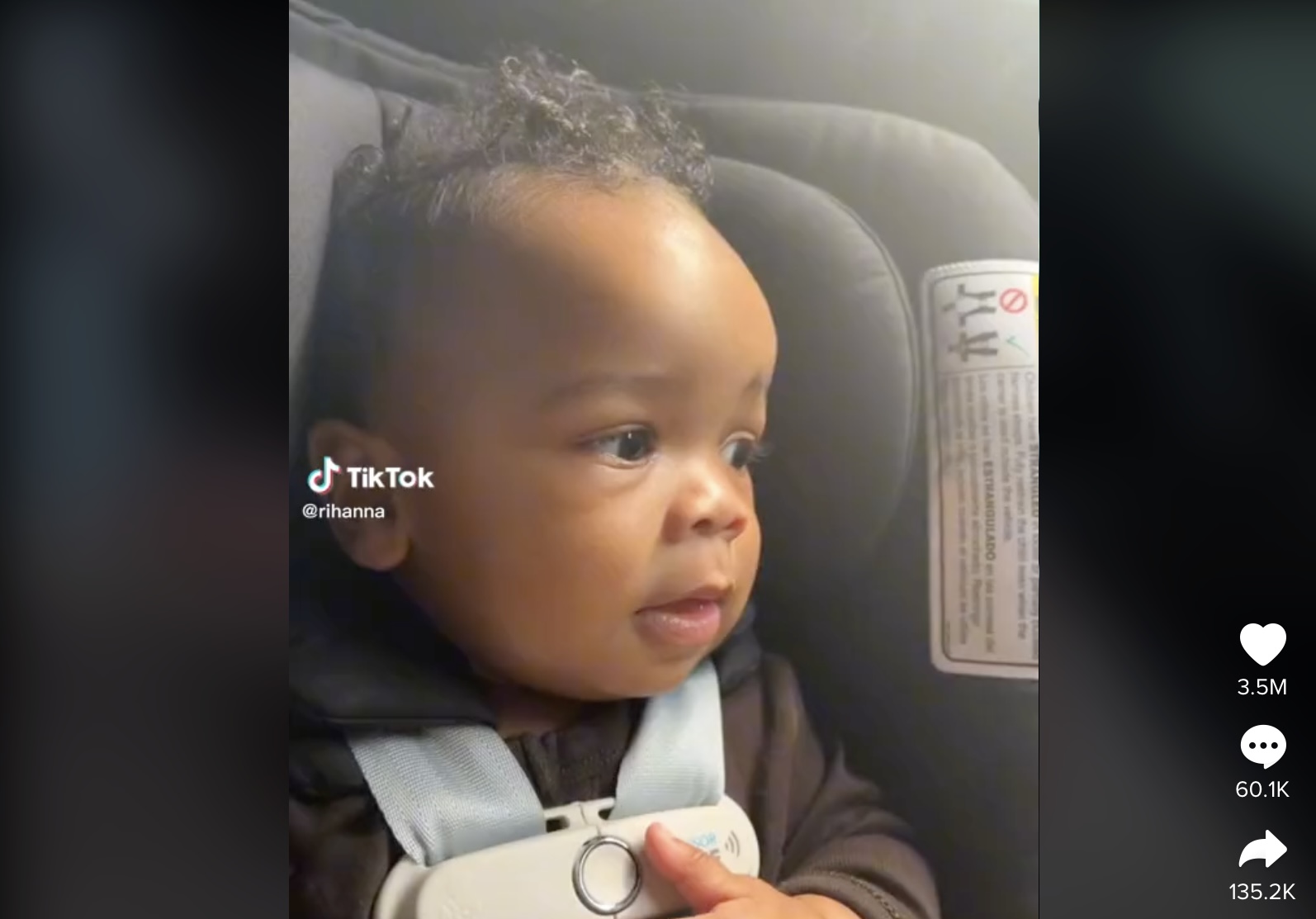 Rihanna diffuse une première vidéo de son bébé