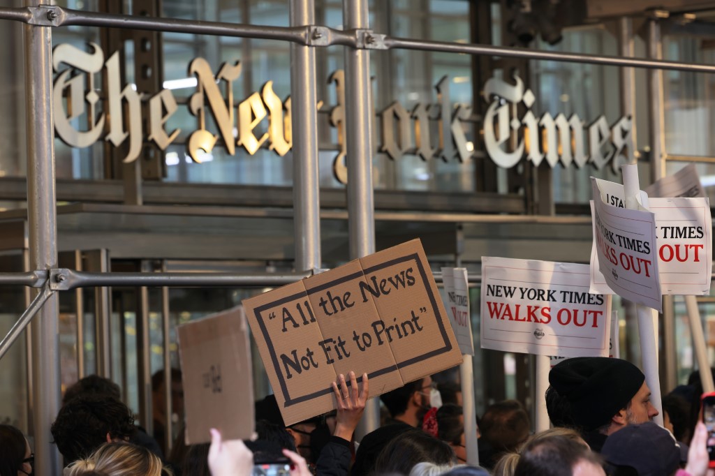 Grève pour les salaires au New York Times, une première en 40 ans