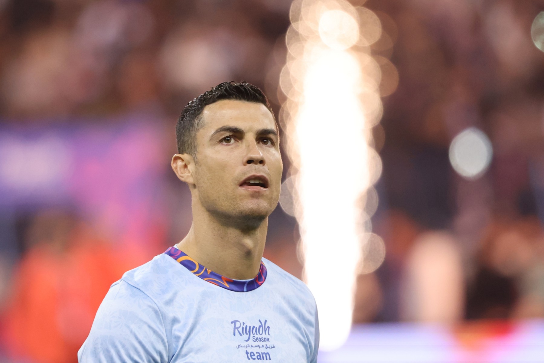 L'attaquant portugais du Riyadh All-Star Cristiano Ronaldo face au PSG le 19 janvier 2023 (Photo, AFP).