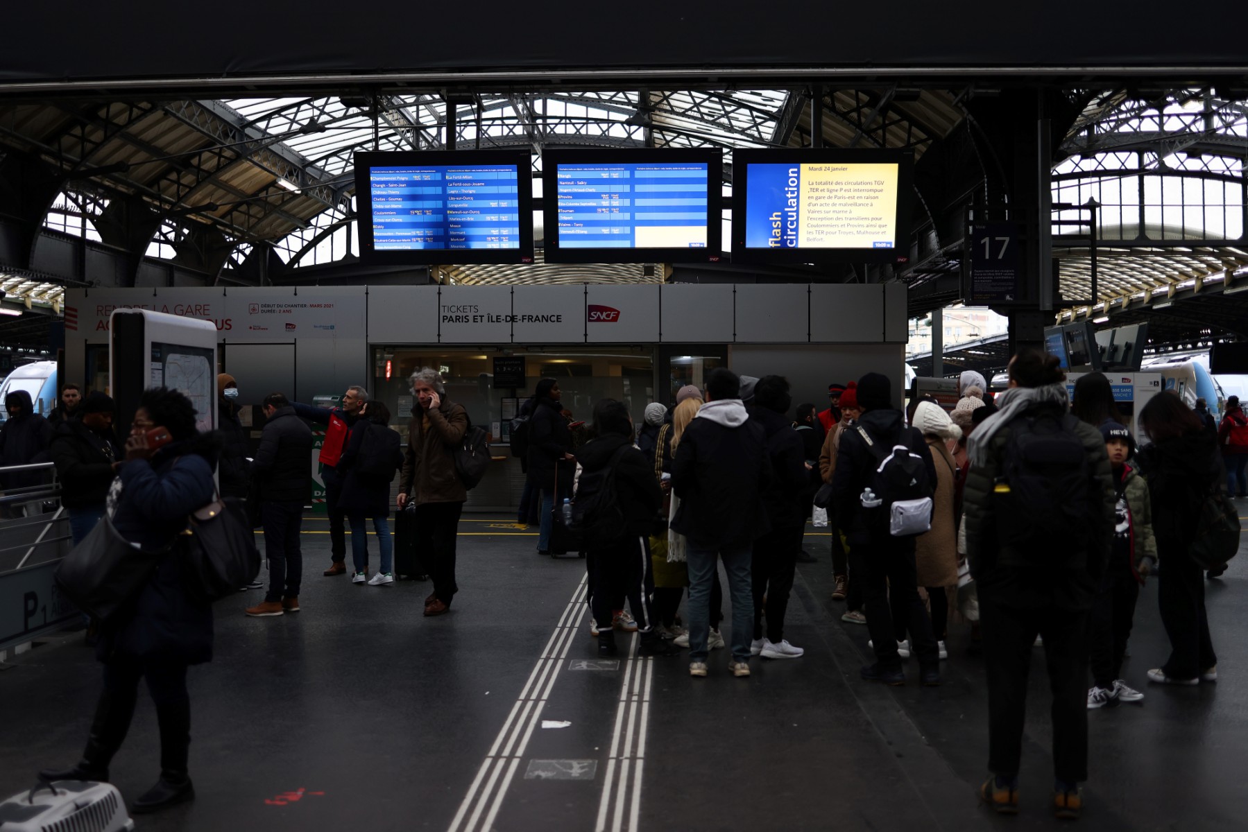 Gare de l'Est: retour à la normale jeudi matin pour la circulation des trains
