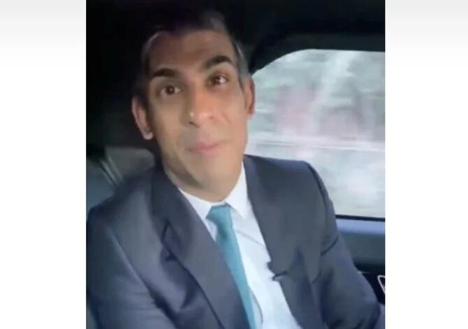 GB: Rishi Sunak reçoit une amende pour ne pas avoir porté sa ceinture de sécurité