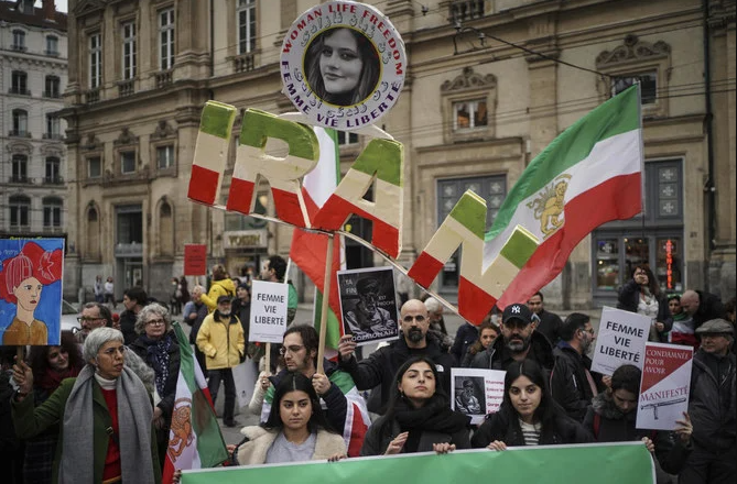 Manifestation en soutien à la contestation en Iran