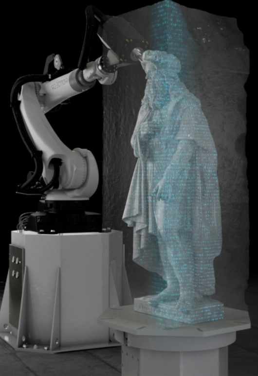 Un robot italien sculpte comme Michel-Ange