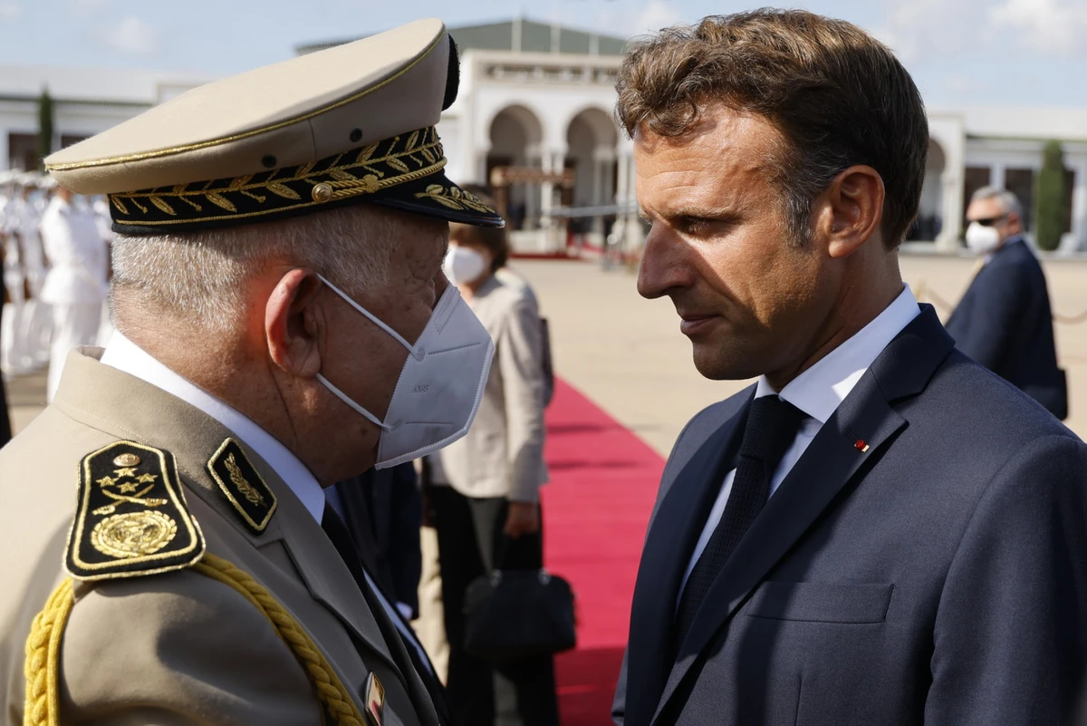 Le patron de l'armée algérienne reçu par Macron à l'Elysée