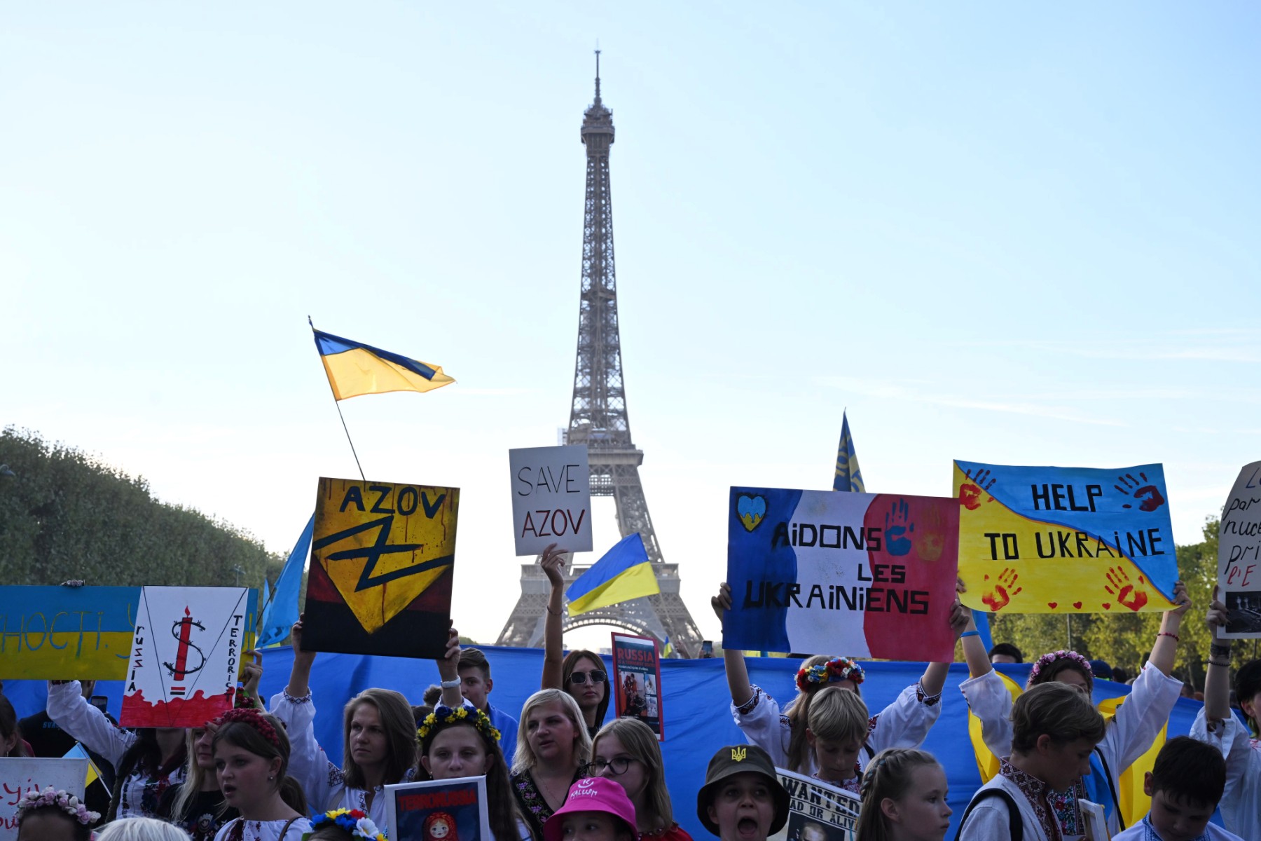 Manifestations en soutien à l'Ukraine dans plusieurs villes de France samedi