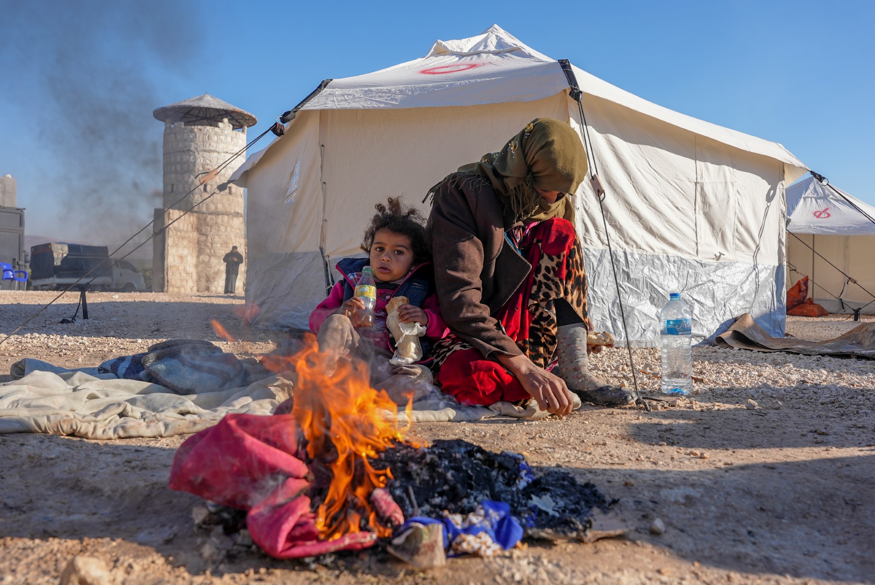 En Syrie, les camps de déplacés accueillent les rescapés du séisme