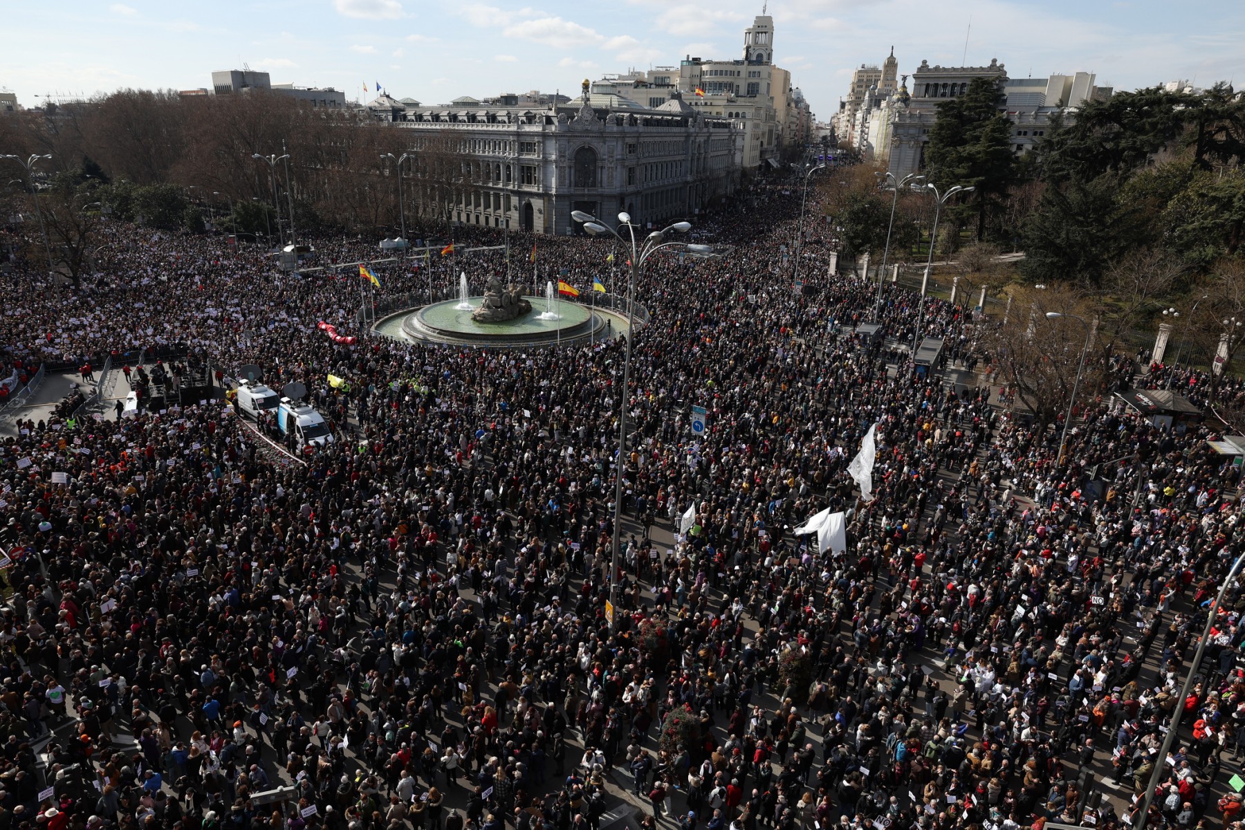 Manifestation monstre à Madrid pour défendre le système de santé public