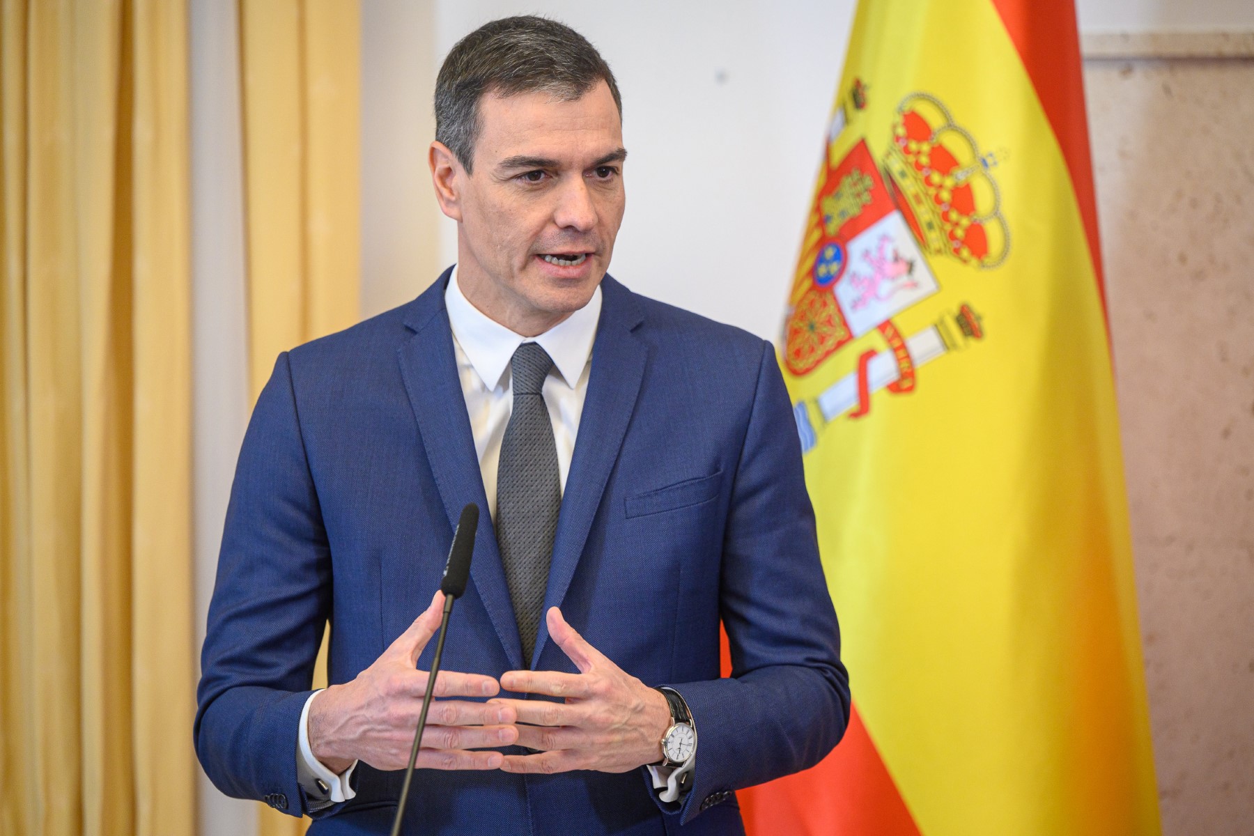 Le Premier ministre espagnol Pedro Sanchez en visite à Kiev