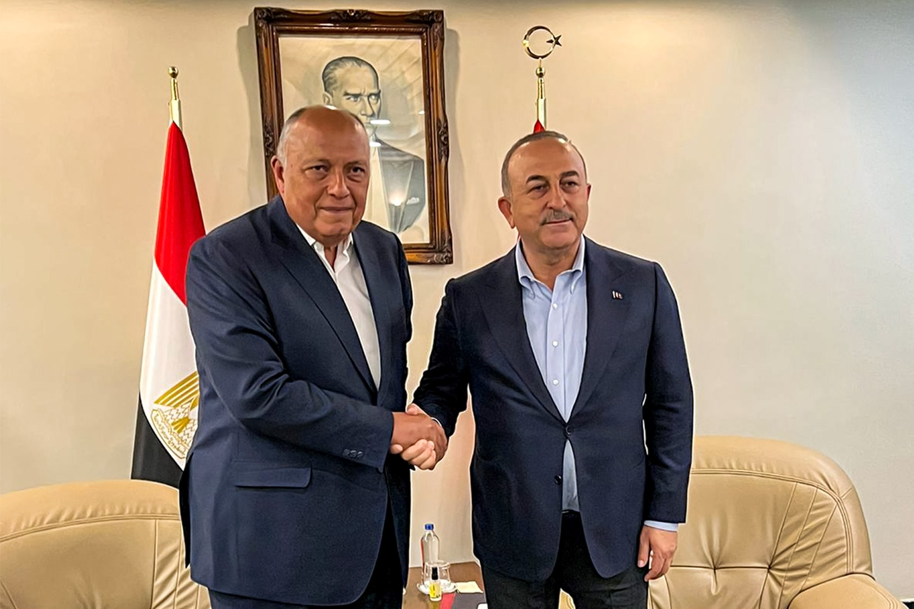 Ankara salue la visite «importante» du chef de la diplomatie égyptienne après le séisme