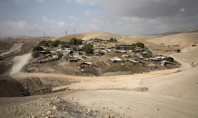 La communauté bédouine de Khan Al-Ahmar, en Cisjordanie. (AP)