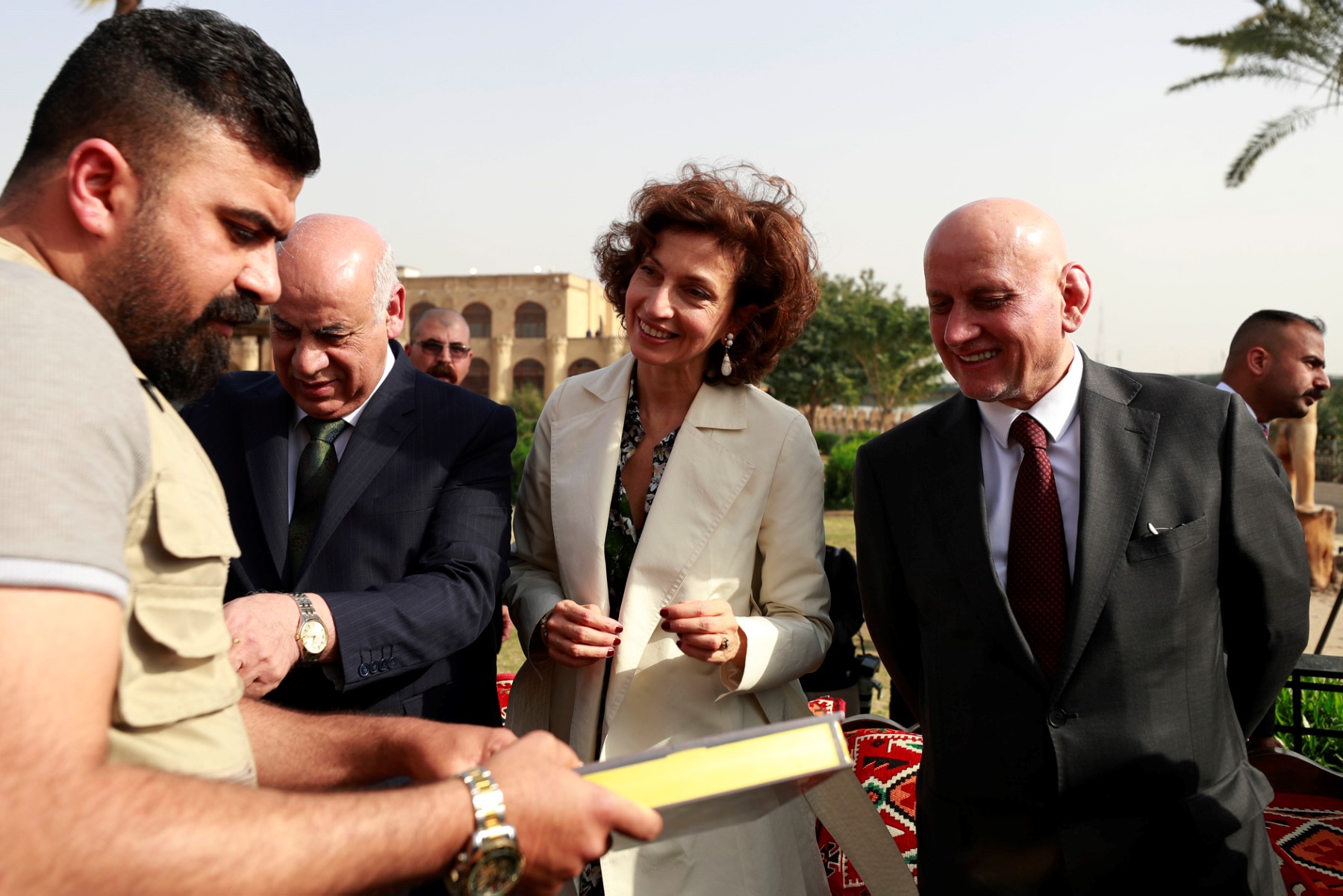 A Bagdad, la directrice de l'Unesco veut «aider l'Irak à reconstruire»