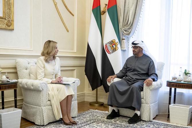 Le président des EAU s’entretient avec la première dame d’Ukraine à Abu Dhabi