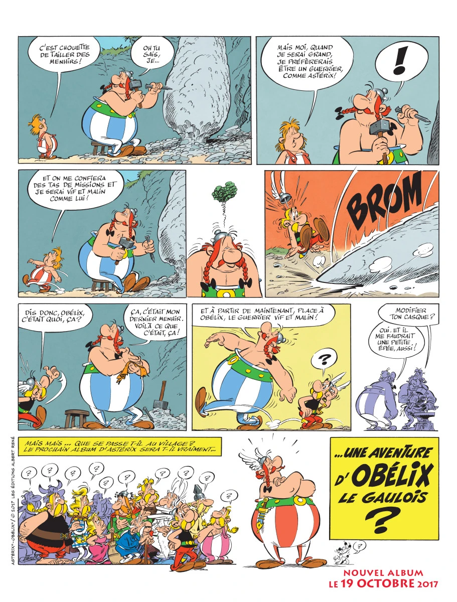 Le prochain Astérix, anti- «pensée positive», s'appellera «L'Iris blanc»