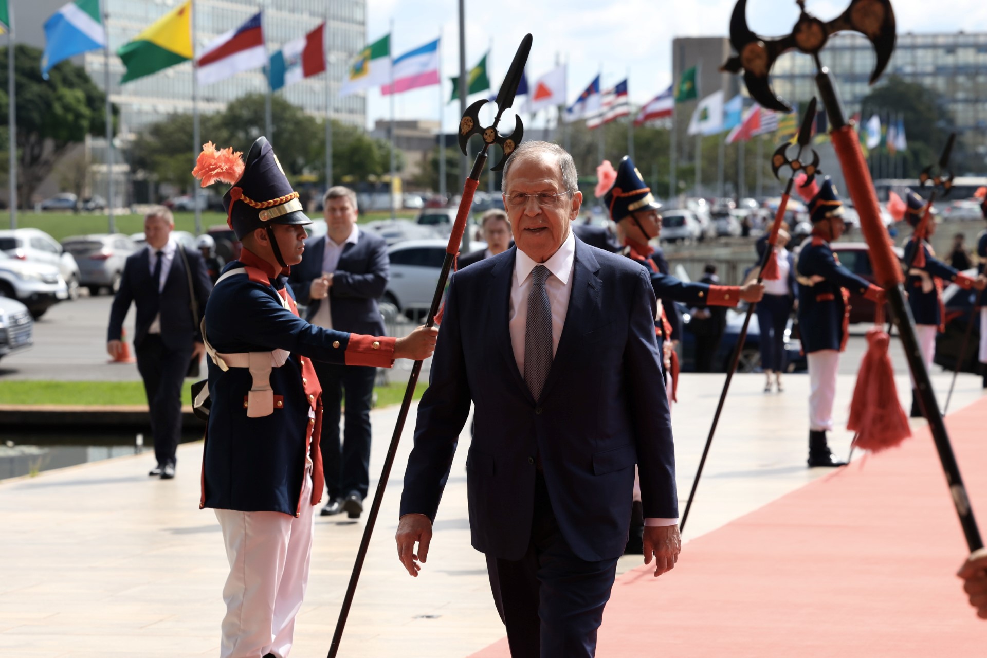 Lavrov au Brésil, accusé par Washington de se faire «l'écho de la propagande russe»