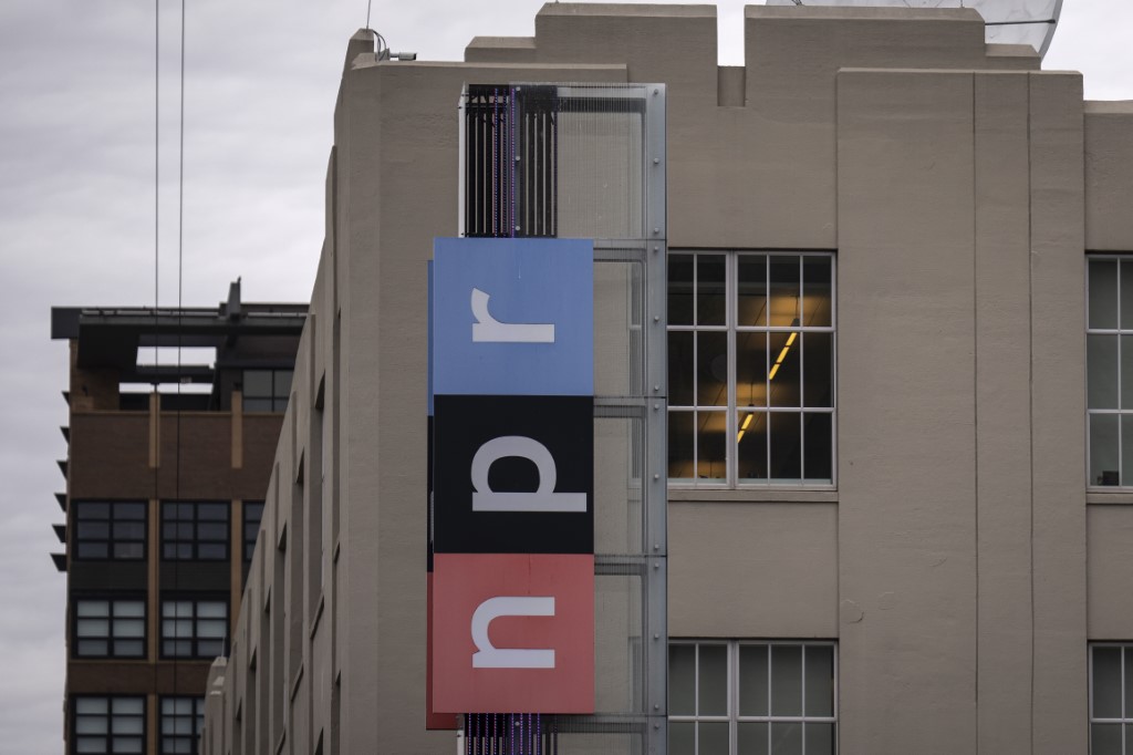 Vue du siège de la National Public Radio (NPR) sur North Capitol Street le 22 février 2023 à Washington, DC. (Drew Angerer/Getty Images/AFP)