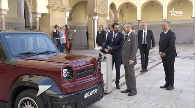 Maroc: Présentation au Roi d'un modèle de la 1ère marque automobile grand public marocaine