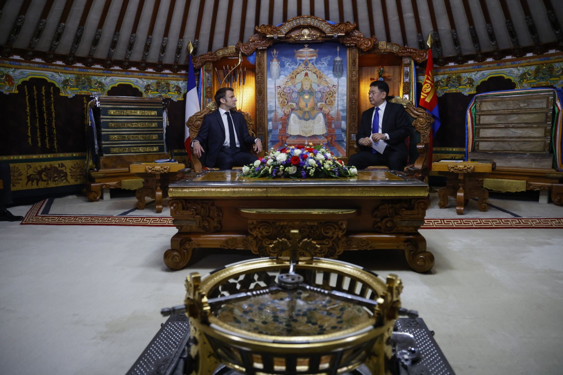 Macron en Mongolie, une première pour un président français