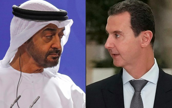 Le président des EAU, cheikh Mohammed ben Zayed, reçoit un appel téléphonique de son homologue syrien, Bachar al-Assad