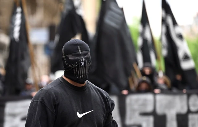Manifestation de militants d'ultradroite à Paris