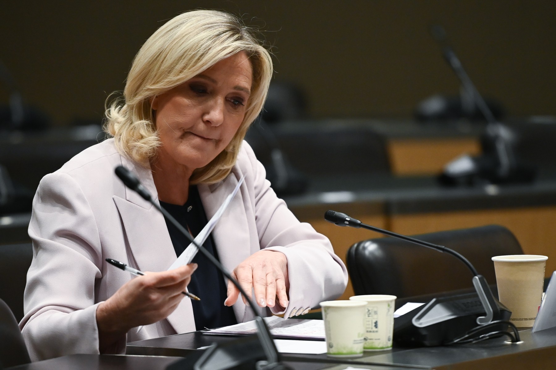 Un rapport parlementaire pointe les liens du RN avec la Russie, Le Pen s'indigne