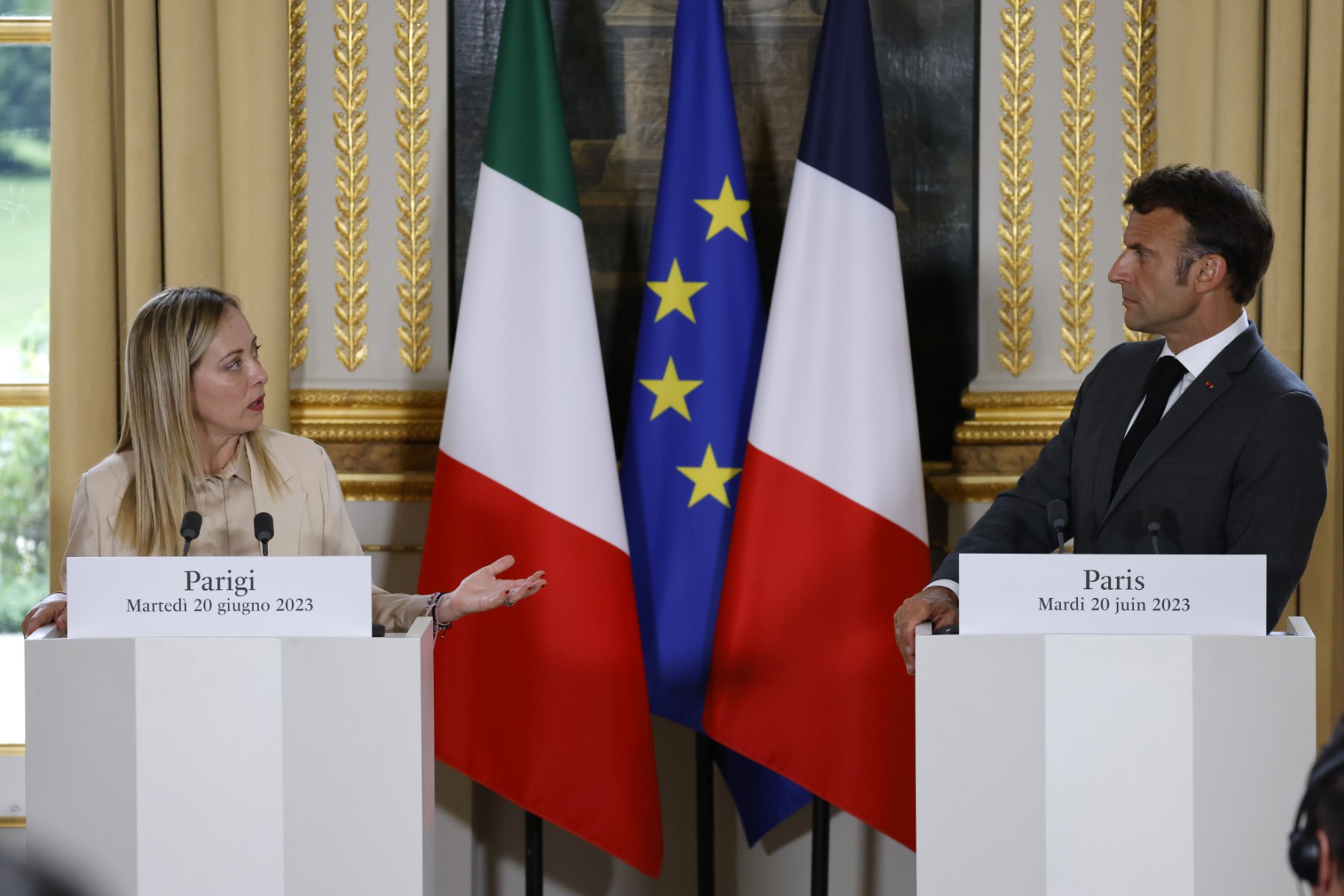 Macron et Meloni affichent leur volonté de «travailler ensemble» après les turbulences sur l'immigration