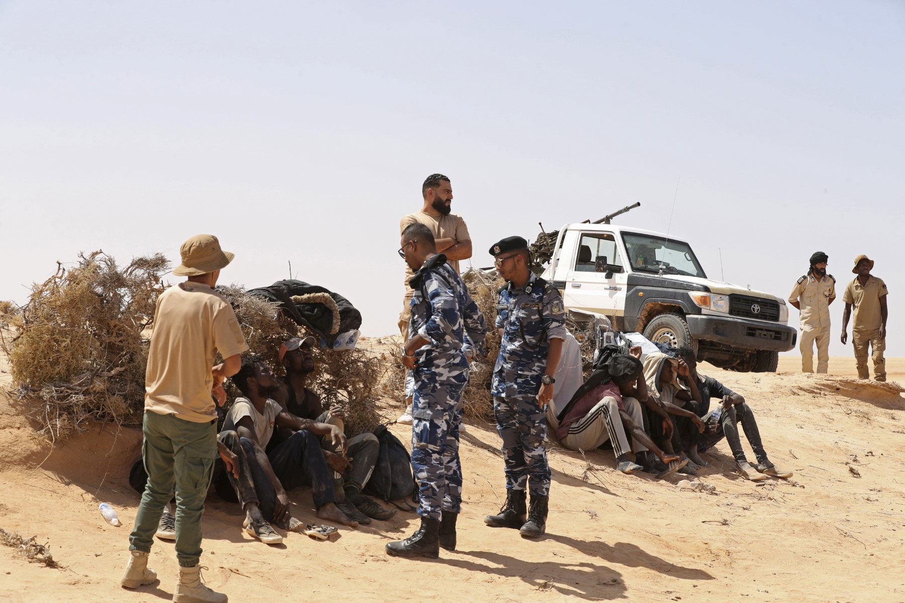 Libye: cinq corps de migrants découverts à la frontière avec la Tunisie