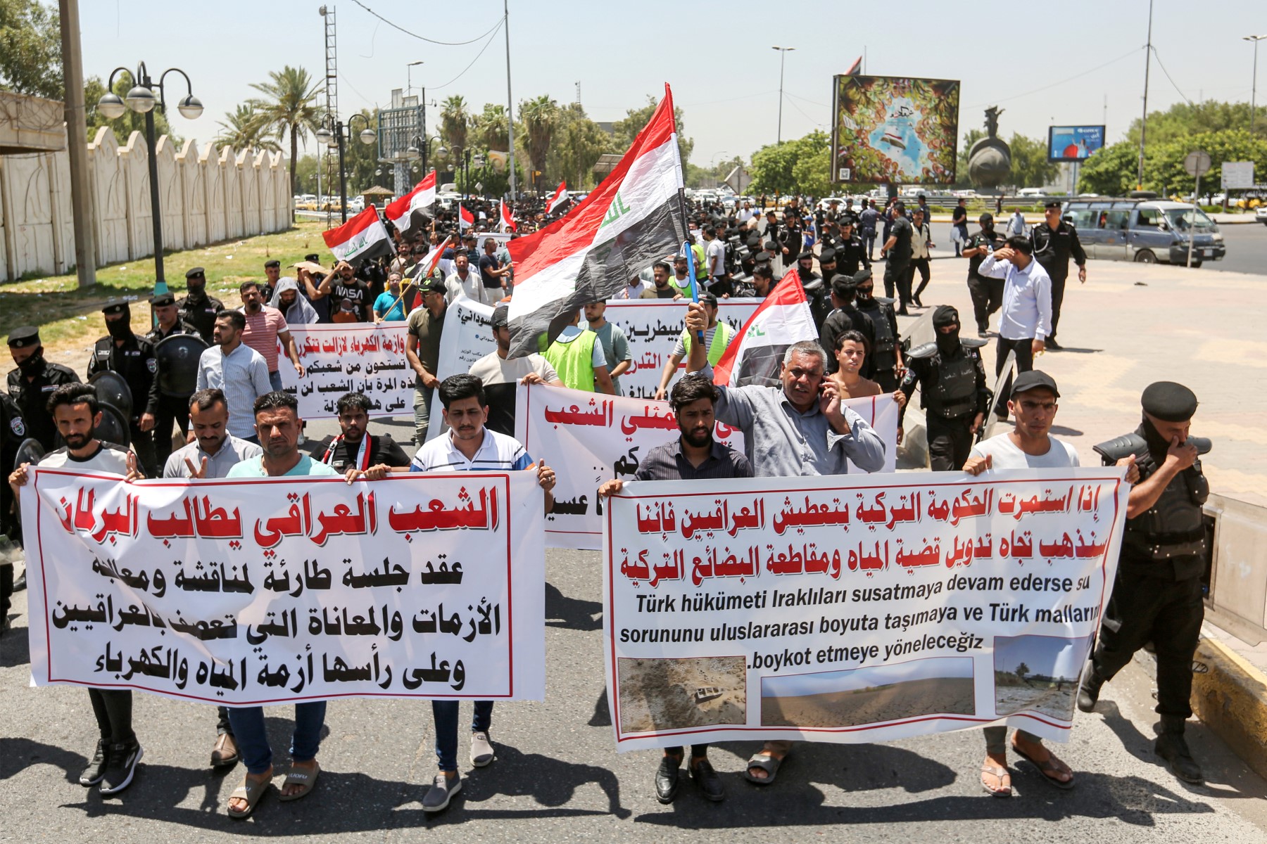 Irak: manifestation à Bagdad contre les pénuries d'eau et d'électricité