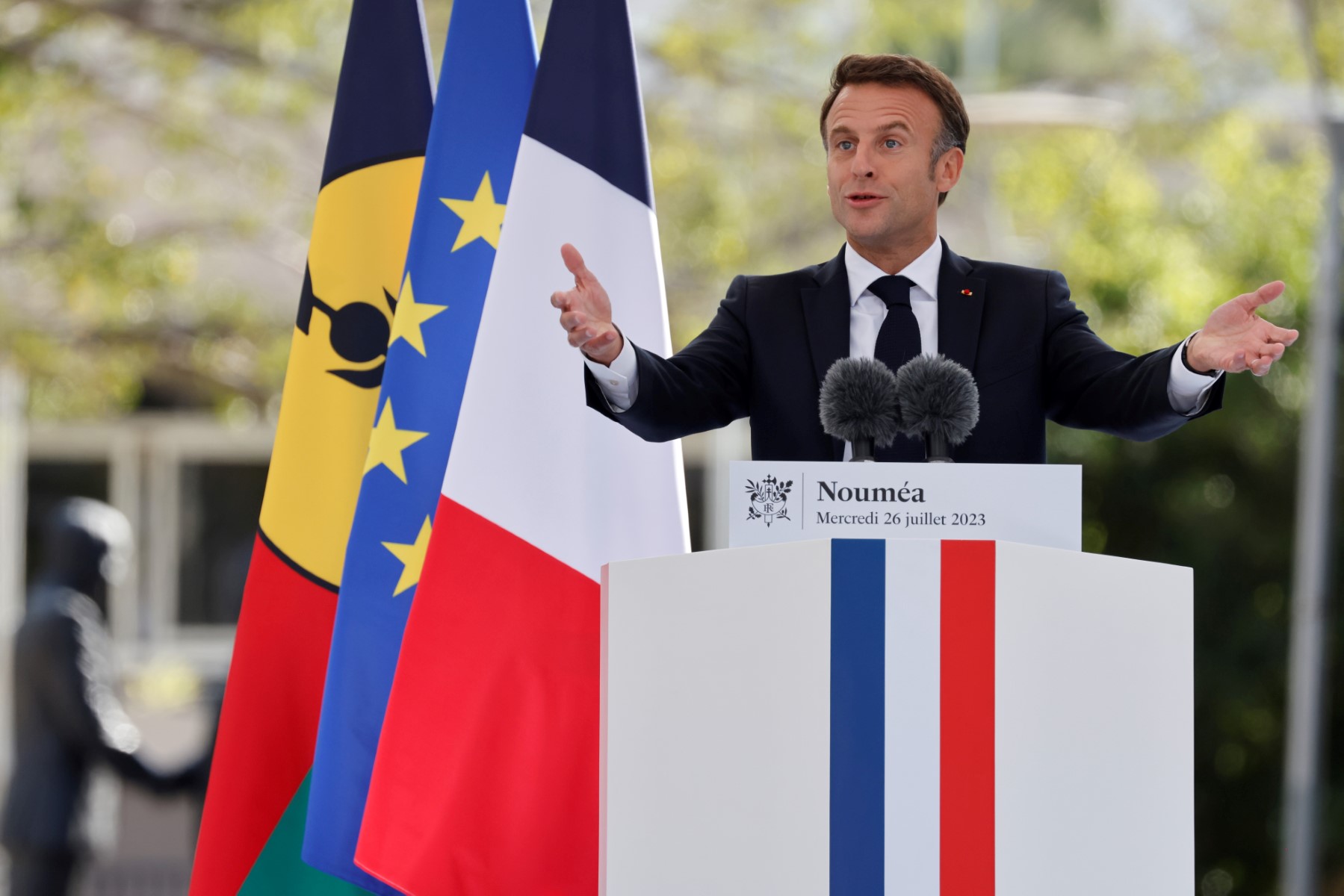JO-2024: la France «sera prête à coup sûr» malgré les «défis», affirme Macron