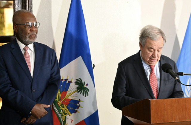 Le «drame» d'Haïti doit être une «priorité» internationale, plaide le chef de l'ONU